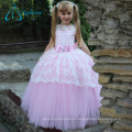 Lace Sashes Bow Beading vestidos coloridos menina para dama de honra